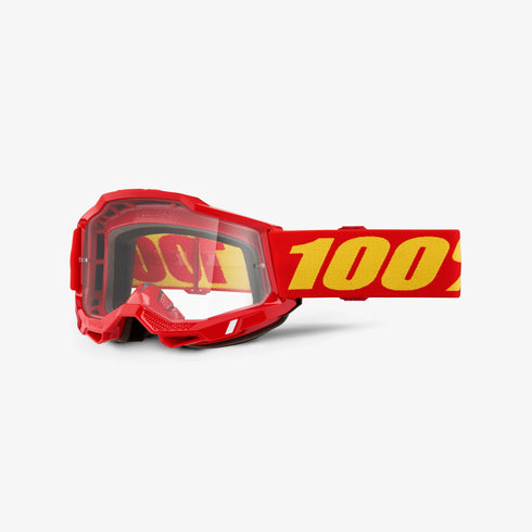 100% Accuri 2 OTG Goggle - Red/Clear Lens