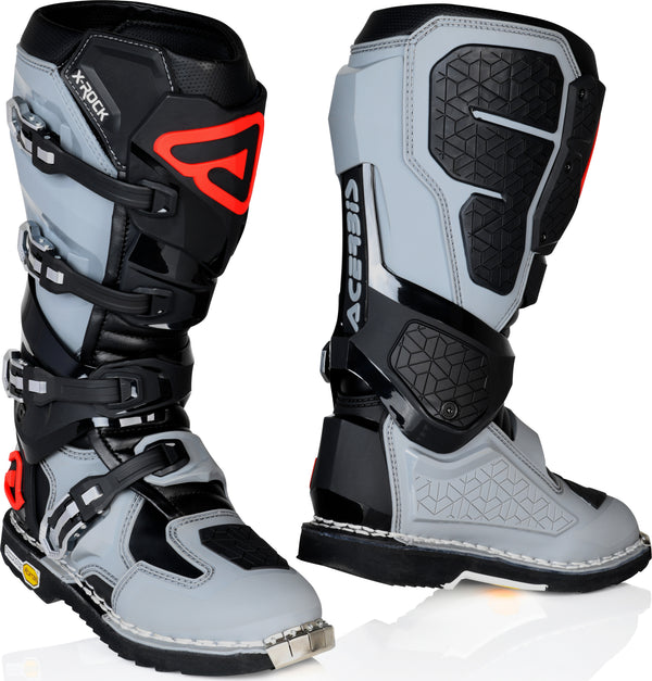 Acerbis X-Rock MX Boots - Black/Grey — Motorcycle Gear (image 1 of 5)