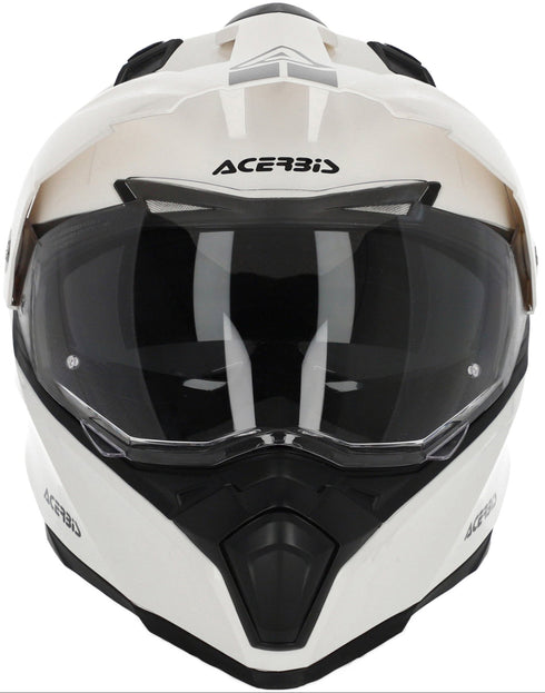 Acerbis Flip FS-606 Helmet - White — Motorcycle Gear (image 5 of 6)
