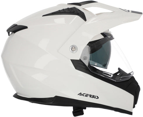 Acerbis Flip FS-606 Helmet - White — Motorcycle Gear (image 4 of 6)