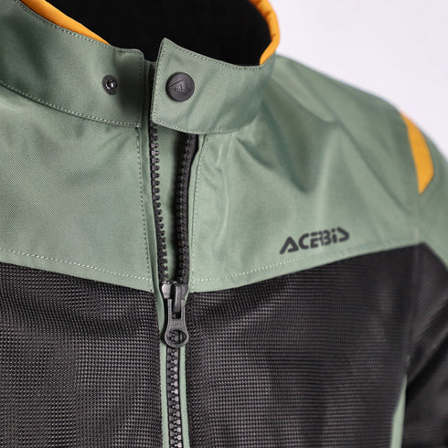 Acerbis CE Ramsey Vented 2.0 Jacket - Green/Yellow
