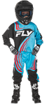 Fly Racing 2025 Youth F-16 Pants - Cyan/Black/Red