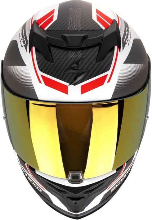 Scorpion EXO-520 Evo 2 Air Lena Helmet - White/Silver/Red Matt