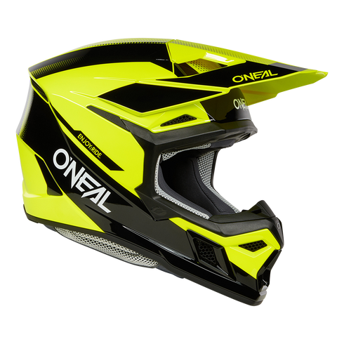O'Neal 2025 3 Series Static Helmet - Black/Neon Yellow