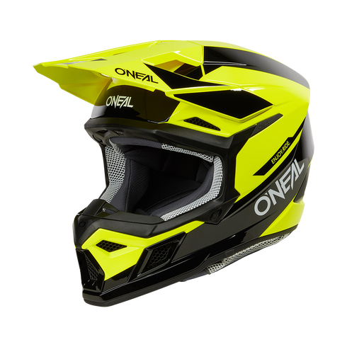 O'Neal 2025 3 Series Static Helmet - Black/Neon Yellow