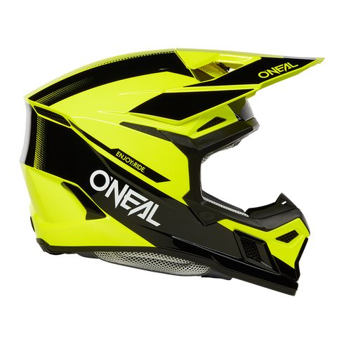 O'Neal 2025 3 Series Static Helmet - Black/Neon Yellow