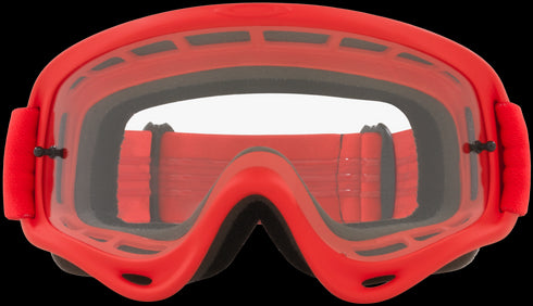 Oakley XS O-Frame MX Goggles with Case - Moto Red Strap (Clear Lenses)