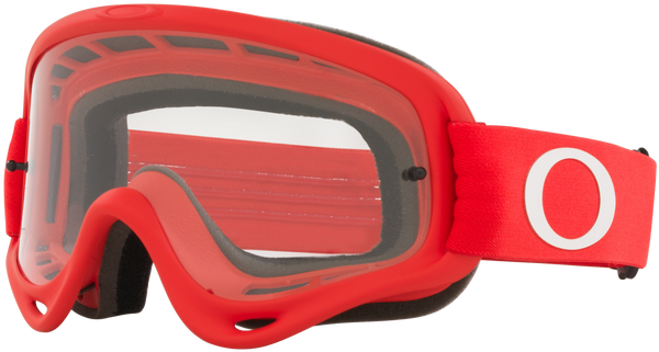 Oakley XS O-Frame MX Goggles with Case - Moto Red Strap (Clear Lenses)
