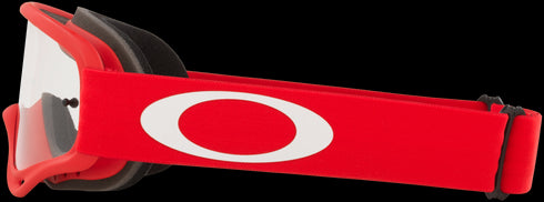Oakley XS O-Frame MX Goggles with Case - Moto Red Strap (Clear Lenses)