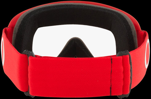 Oakley XS O-Frame MX Goggles with Case - Moto Red Strap (Clear Lenses)