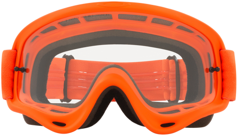 Oakley XS O-Frame MX Goggles with Case - Moto Orange Strap (Clear Lenses) — Motorcycle Gear (image 2 of 4)