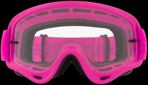 Oakley XS O-Frame MX Goggles with Case - Moto Pink Strap (Clear Lenses)