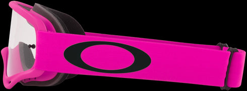 Oakley XS O-Frame MX Goggles with Case - Moto Pink Strap (Clear Lenses)