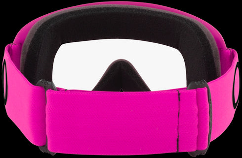 Oakley XS O-Frame MX Goggles with Case - Moto Pink Strap (Clear Lenses)
