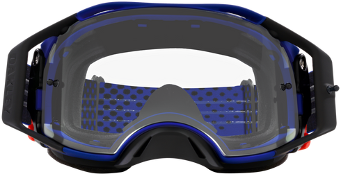 Oakley B1B Airbrake MX Goggles with Case - Moto Blue Strap (Clear Lenses)