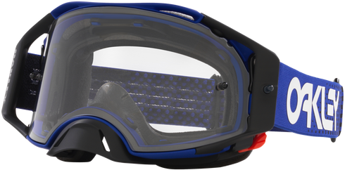 Oakley B1B Airbrake MX Goggles with Case - Moto Blue Strap (Clear Lenses)