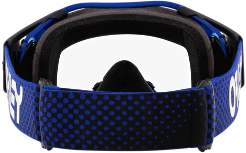 Oakley B1B Airbrake MX Goggles with Case - Moto Blue Strap (Clear Lenses)