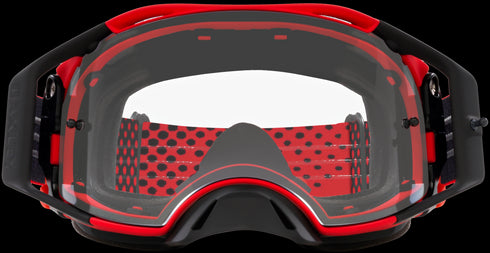 Oakley B1B Airbrake MX Goggles with Case - Moto Red Strap (Clear Lenses)