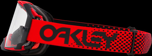 Oakley B1B Airbrake MX Goggles with Case - Moto Red Strap (Clear Lenses)