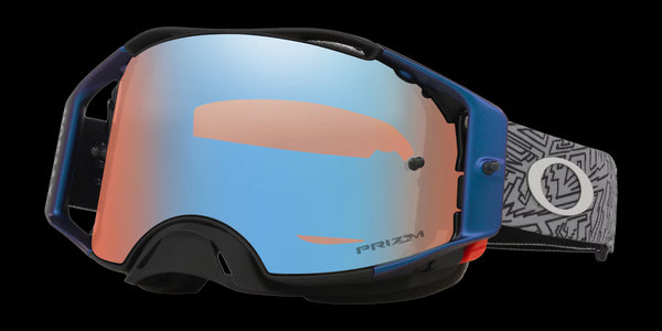 Oakley Airbrake MX Goggles - Grey Strike Strap (Prizm MX Sapphire Iridium Lenses)