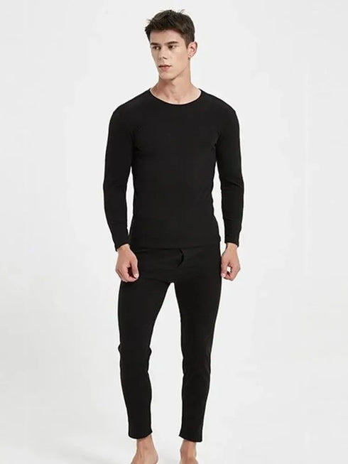 SBK Accessories Fleece Thermal Undersuit Set - Black