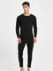 SBK Accessories Fleece Thermal Undersuit Set - Black