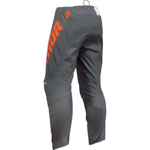 Thor 2024 Sector Checker Youth Pants - Charcoal/Orange