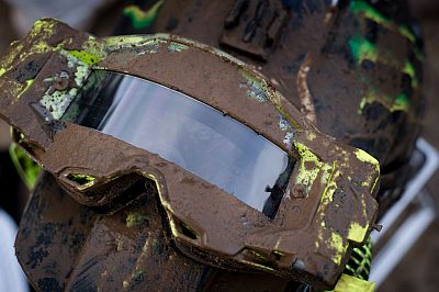 100% Armega Fluo Yellow Roll Off System - Clear Lens