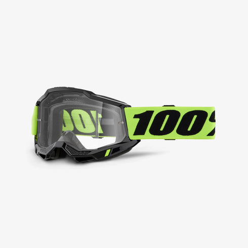 100% Accuri 2 OTG Goggle - Neon Yellow/Clear Lens