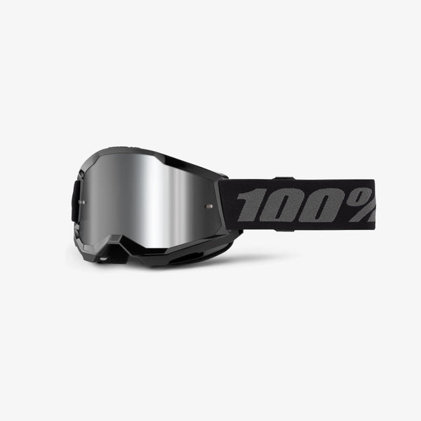 100% Strata 2 Goggle Junior Black - Mirror Lens