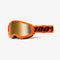 100% Strata 2 Neon Orange - Gold Mirror Lens