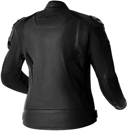 RST Ladies S1 D30 CE Leather Jacket - Black/Black