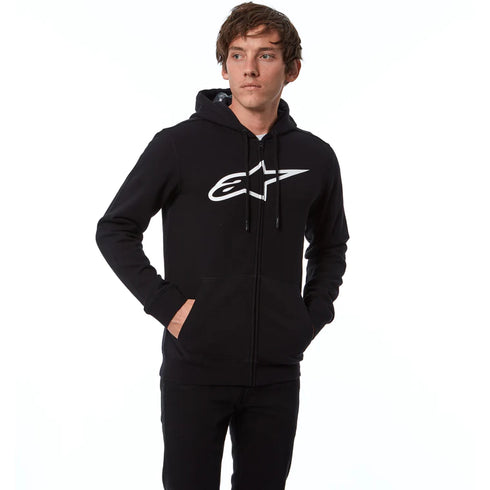 Alpinestars Ageless II Zip Fleece Hoodie - Black/White