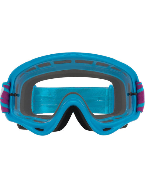 Oakley O-Frame MX Goggles - Blue Bolts Strap (Clear Lens)