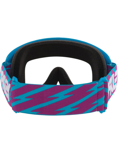 Oakley O-Frame MX Goggles - Blue Bolts Strap (Clear Lens)
