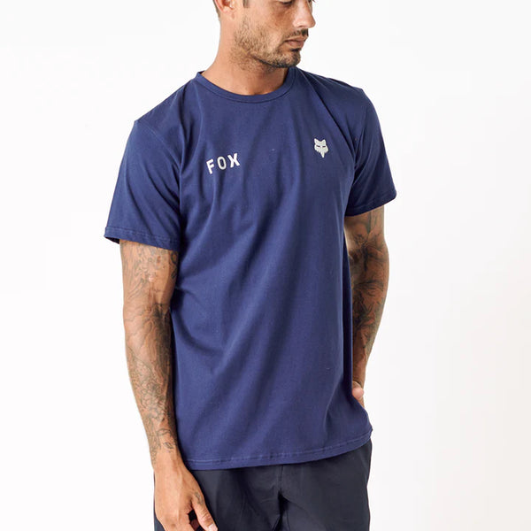 Fox 2024 Wordmark Ss Tee - Deep Cobalt