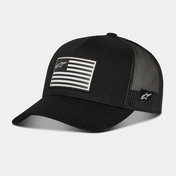 Alpinestars Flag Snapback Hat - Black/Black