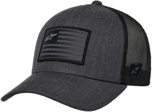 Alpinestars Flag Snapback Hat - Charcoal Heather/Black