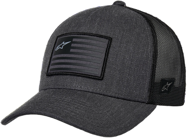 Alpinestars Flag Snapback Hat - Charcoal Heather/Black