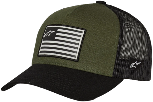 Alpinestars Flag Snapback Hat - Military Green/Black