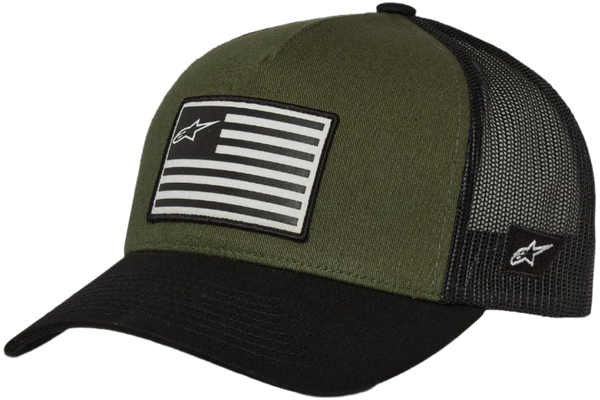 Alpinestars Flag Snapback Hat - Military Green/Black