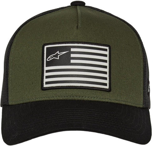 Alpinestars Flag Snapback Hat - Military Green/Black