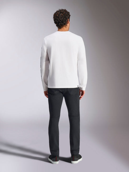 Alpinestars Trackside CSF Long-Sleeve T-shirt - White/Black — Lifestyle (image 8 of 10)
