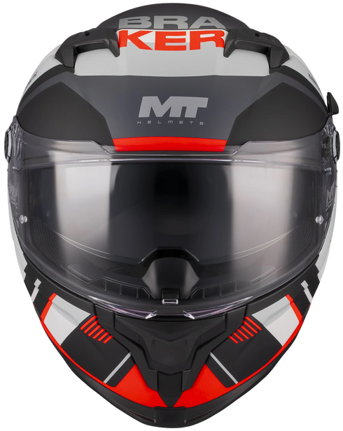 MT Helmets Braker SV Inception Helmet - B5 Gloss (Black/Red/White)