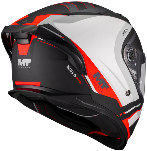 MT Helmets Braker SV Inception Helmet - B5 Gloss (Black/Red/White)