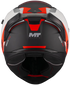 MT Helmets Braker SV Inception Helmet - B5 Gloss (Black/Red/White)