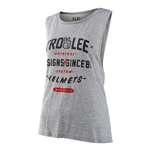 Troy Lee Women Tank Top Roll Out Deep - Heather Grey