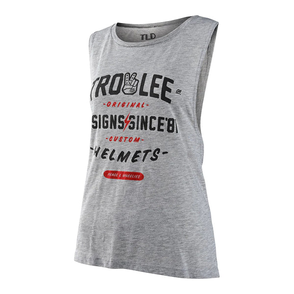 Troy Lee Women Tank Top Roll Out Deep - Heather Grey