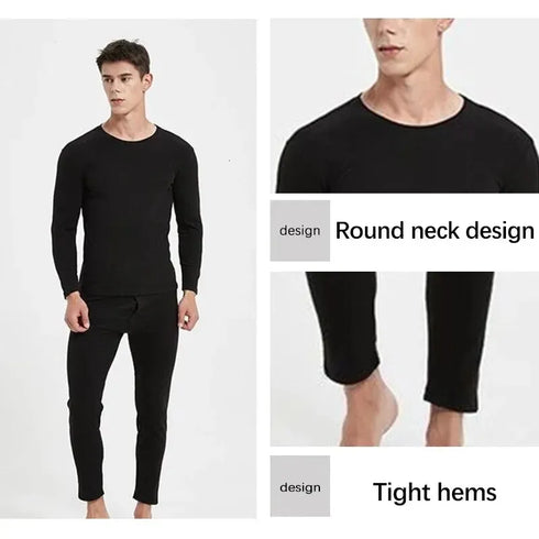 SBK Accessories Fleece Thermal Undersuit Set - Black