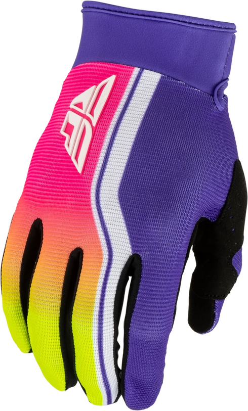 Fly Racing 2027 F-16 Raze Gloves - Purple/Red/Yellow